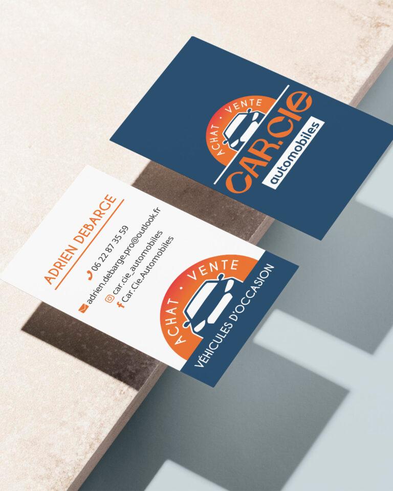 Carte de visite voitures d'occasion