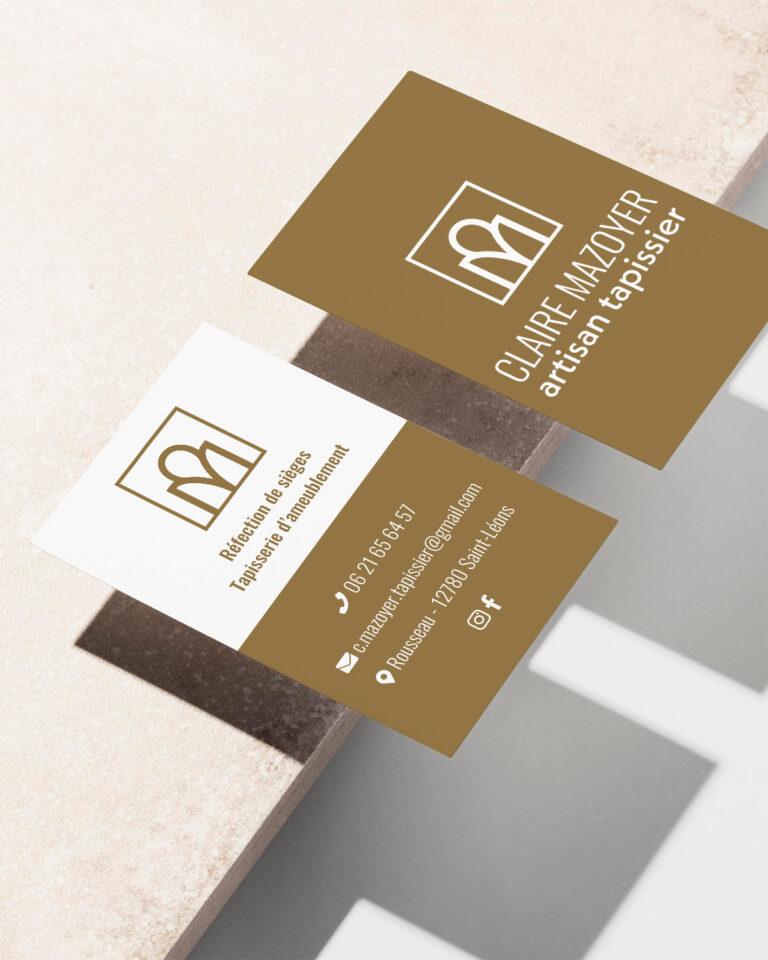 Carte de visite artisan CM TAPISSIER