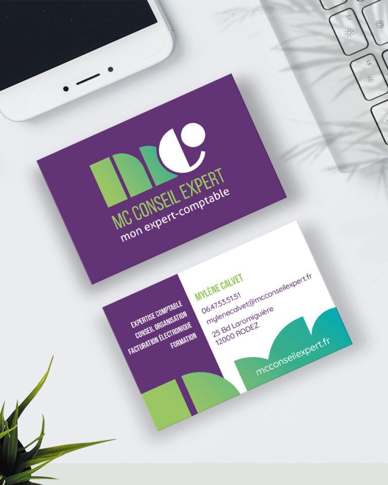 Création carte de visite expert-comptable