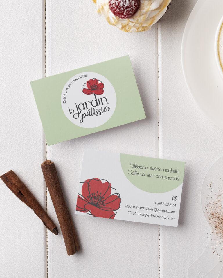 LE JARDIN PATISSIER carte de visite