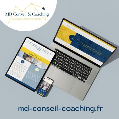 site internet MD Conseil et Coaching Création site internet coaching